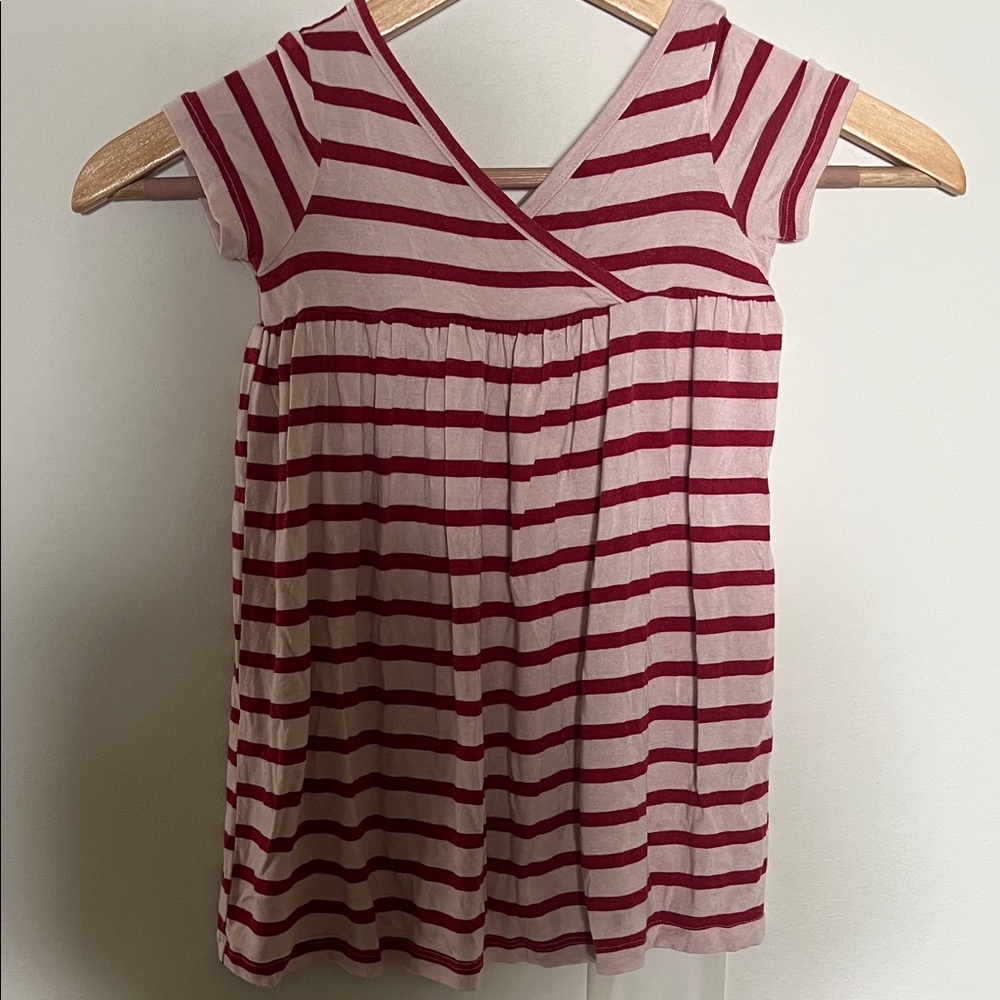 Striped Red and Pink girls dress